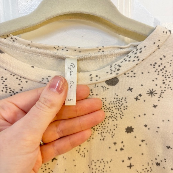 Rylee + Cru Organic Cotton Celestial Print Pajama Set GUC 8-9Y - Picture 3 of 9